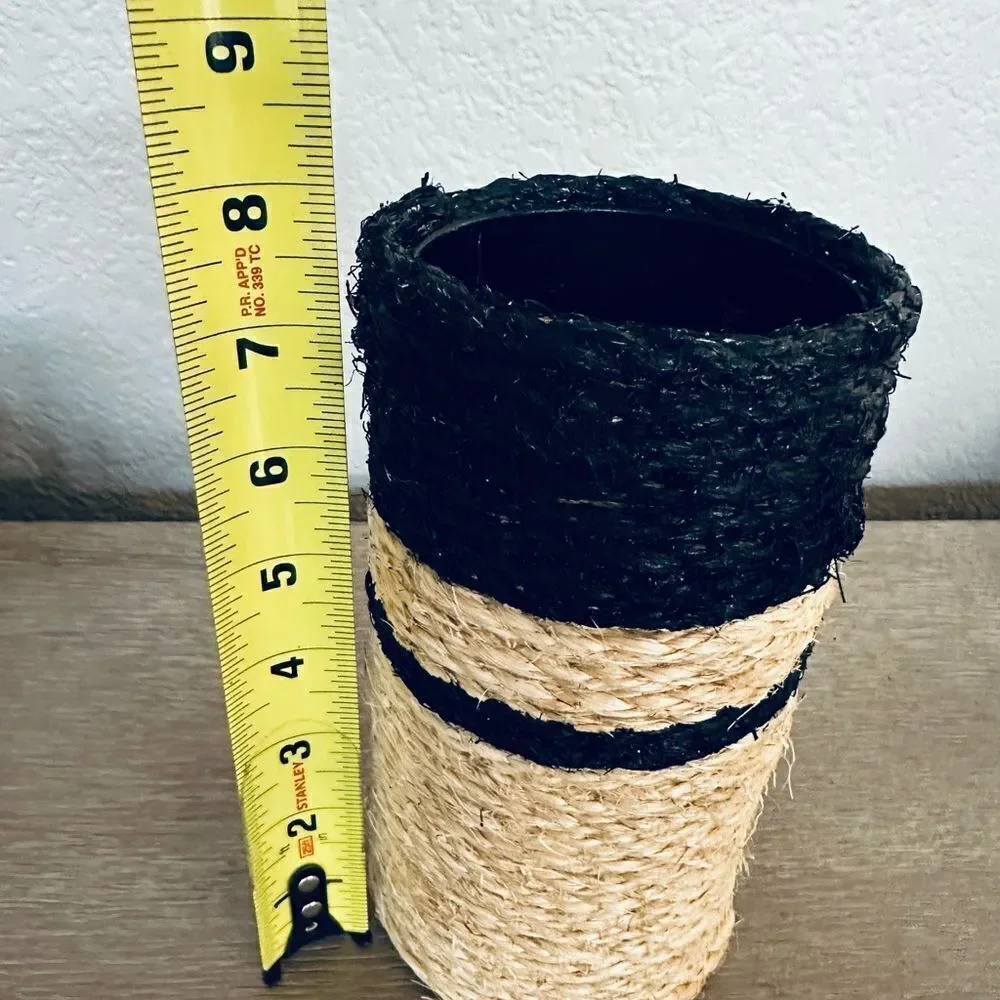 Twine Wrapped Farmhouse Vase